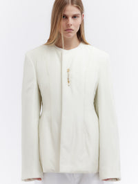 Veste ouatinée en soie habotai