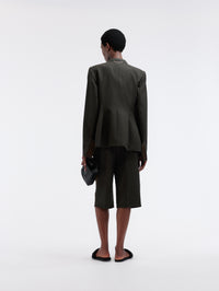 Officer jacket in grain de poudre