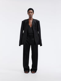 Veste déstructurée en satin double