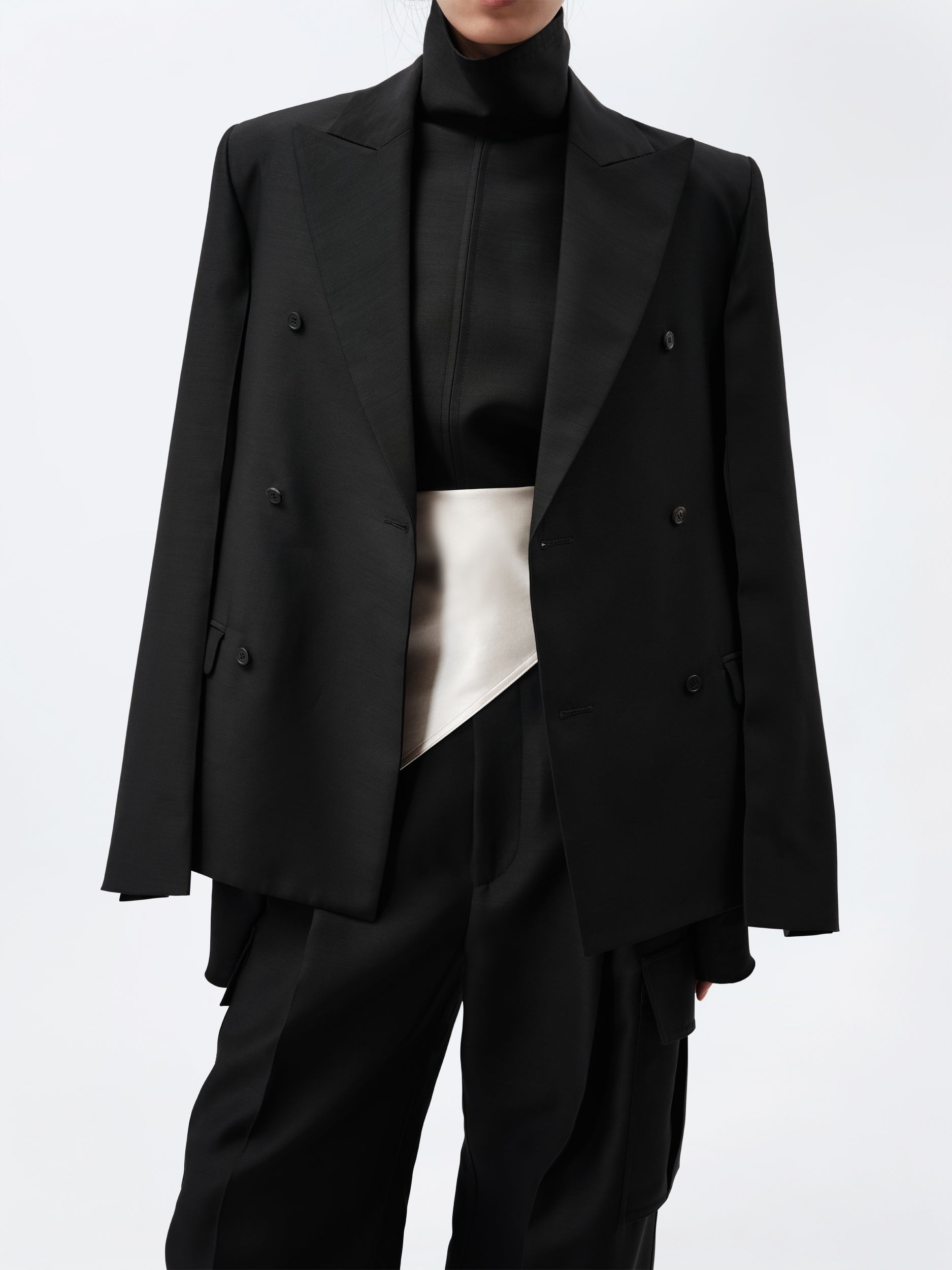 Veste Espéranto en toile de soie et laine