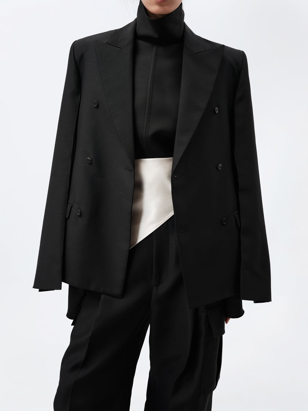 Veste Espéranto en toile de soie et laine