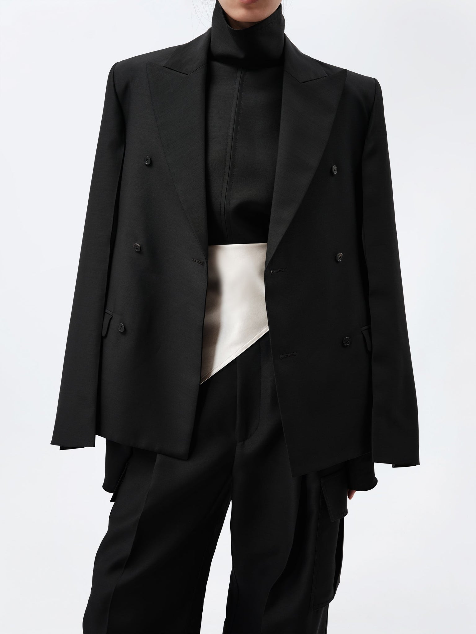 Veste Espéranto en toile de soie et laine