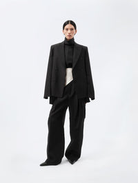 Veste Espéranto en toile de soie et laine