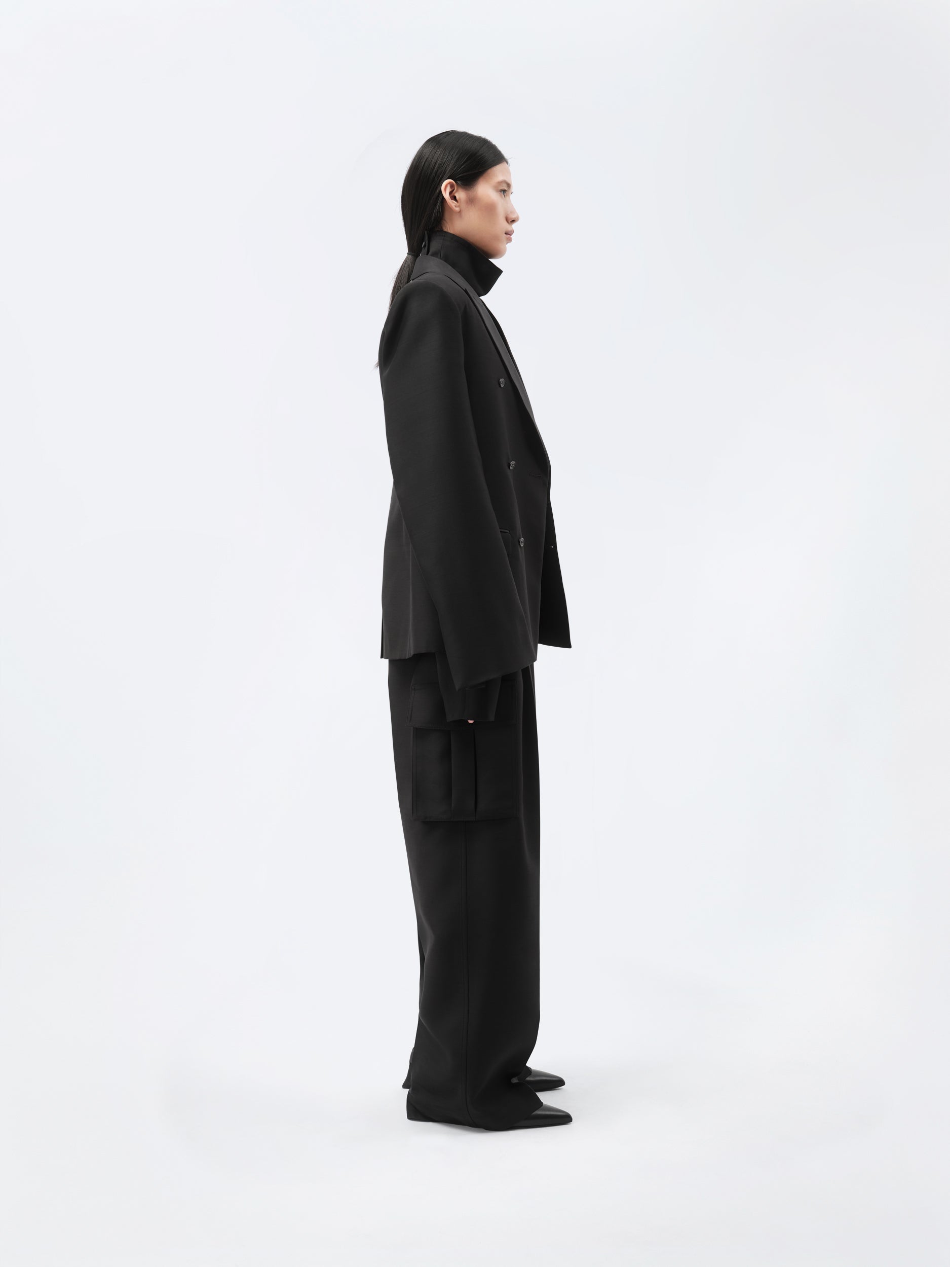 Veste Espéranto en toile de soie et laine
