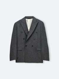 Veste croisée en flanelle