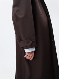 Manteau mac 50s en soie et coton
