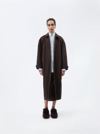 Manteau mac 50s en soie et coton
