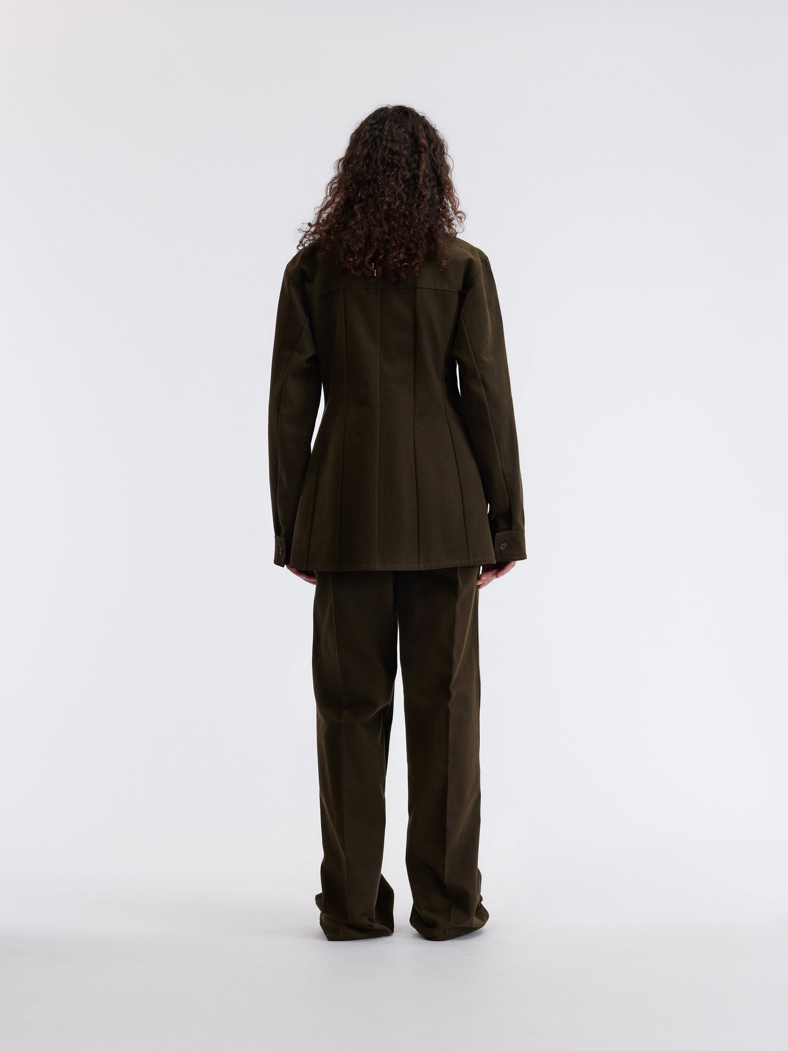 Key ring trousers in uniform cotton