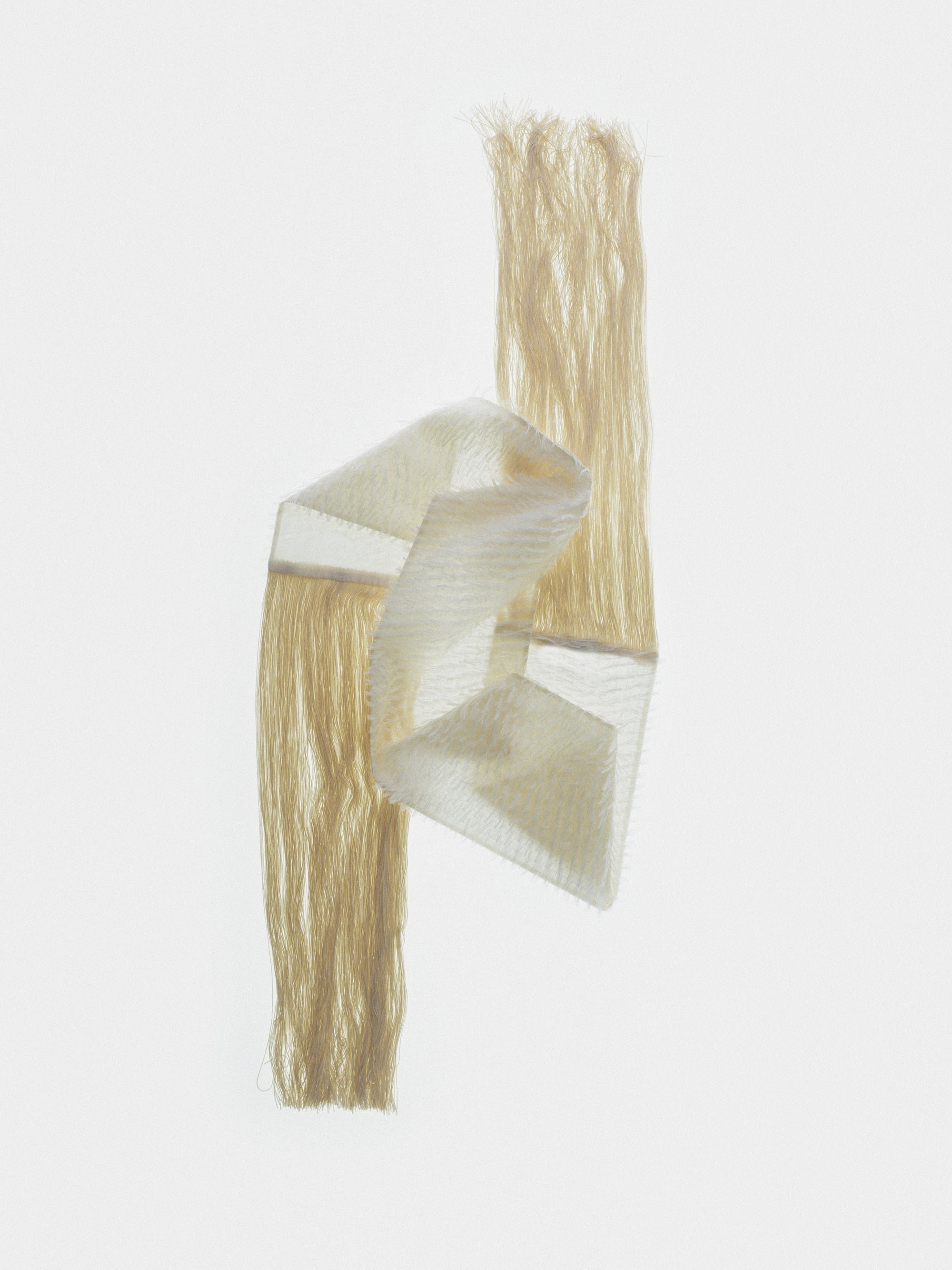 Foulard à franges en jacquard plume