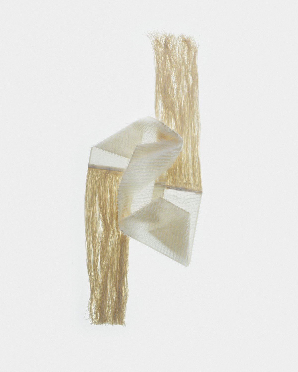 Foulard à franges en jacquard plume
