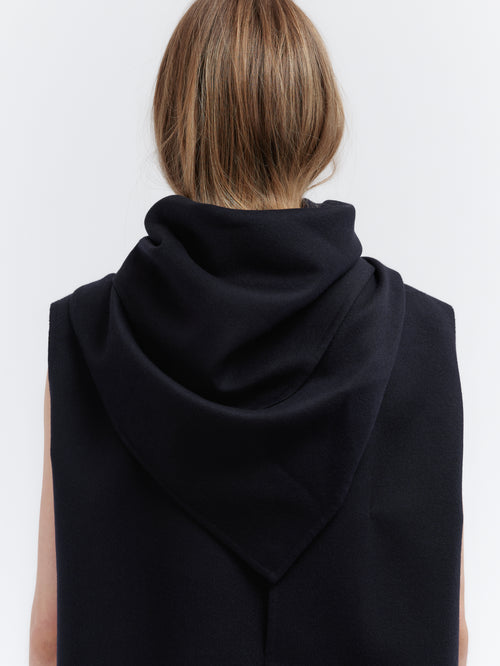 Écharpe à nouer en laine double face