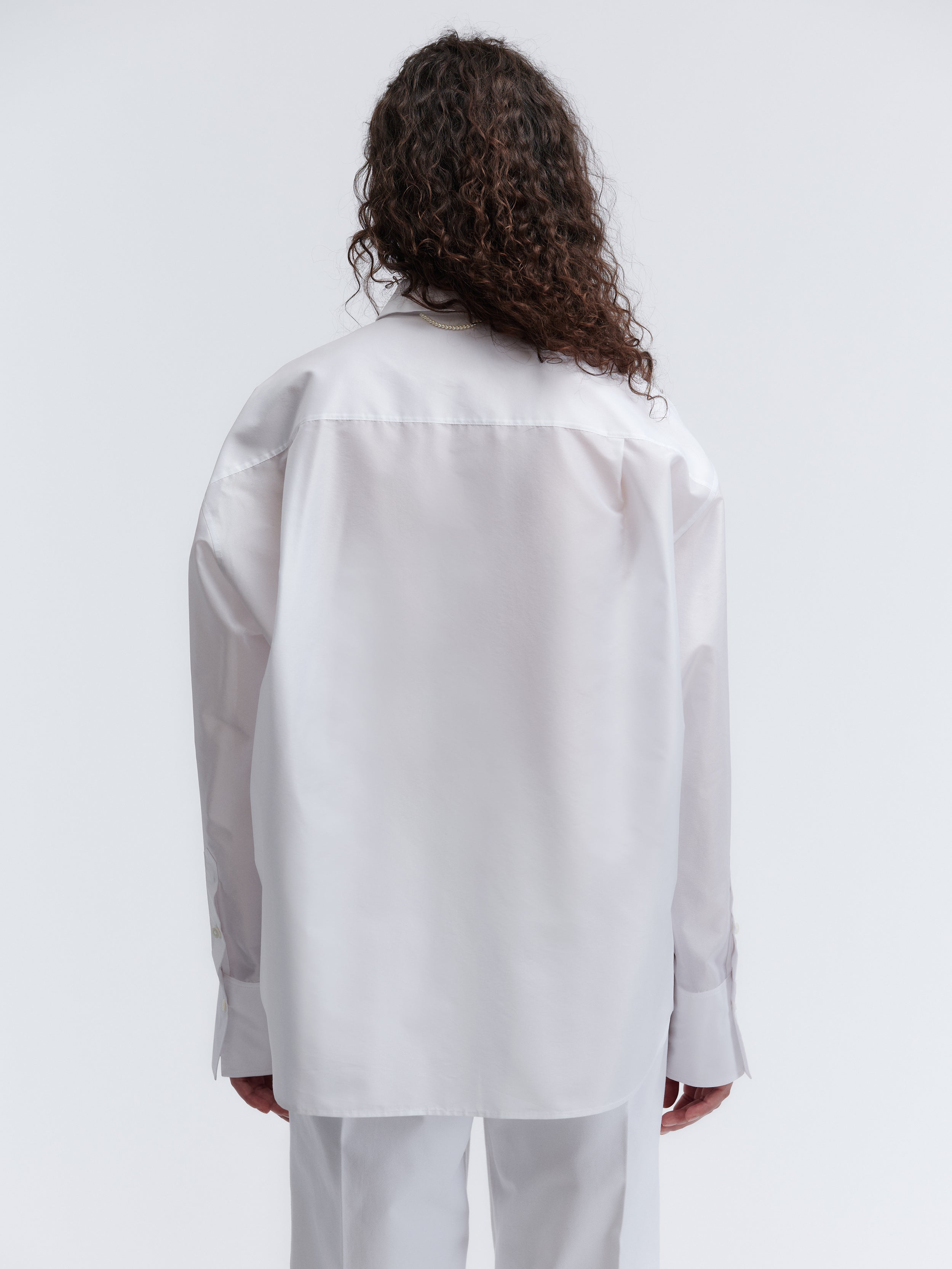 Chemise transparente en taffetas