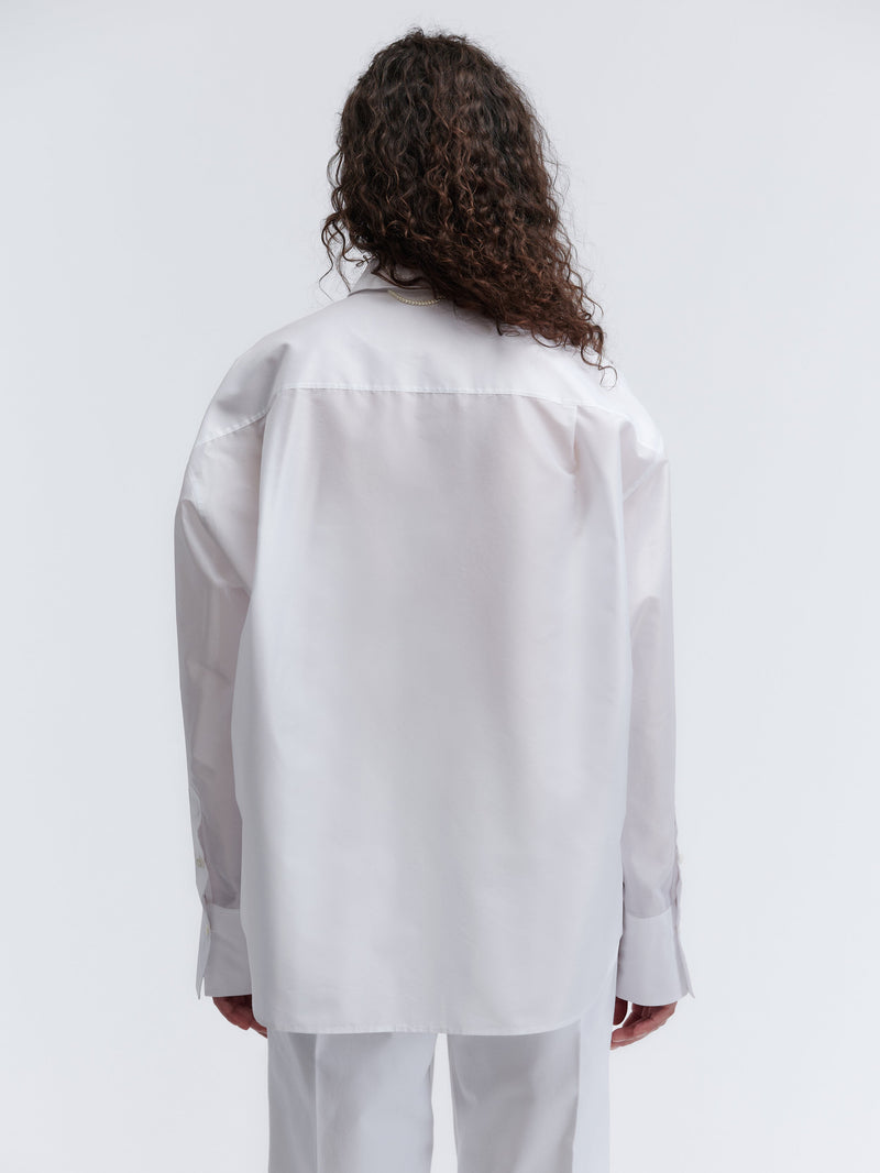 Chemise transparente en taffetas