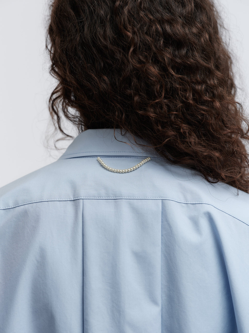 Chemise longue en popeline de coton légère