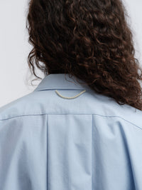 Chemise longue en popeline de coton légère