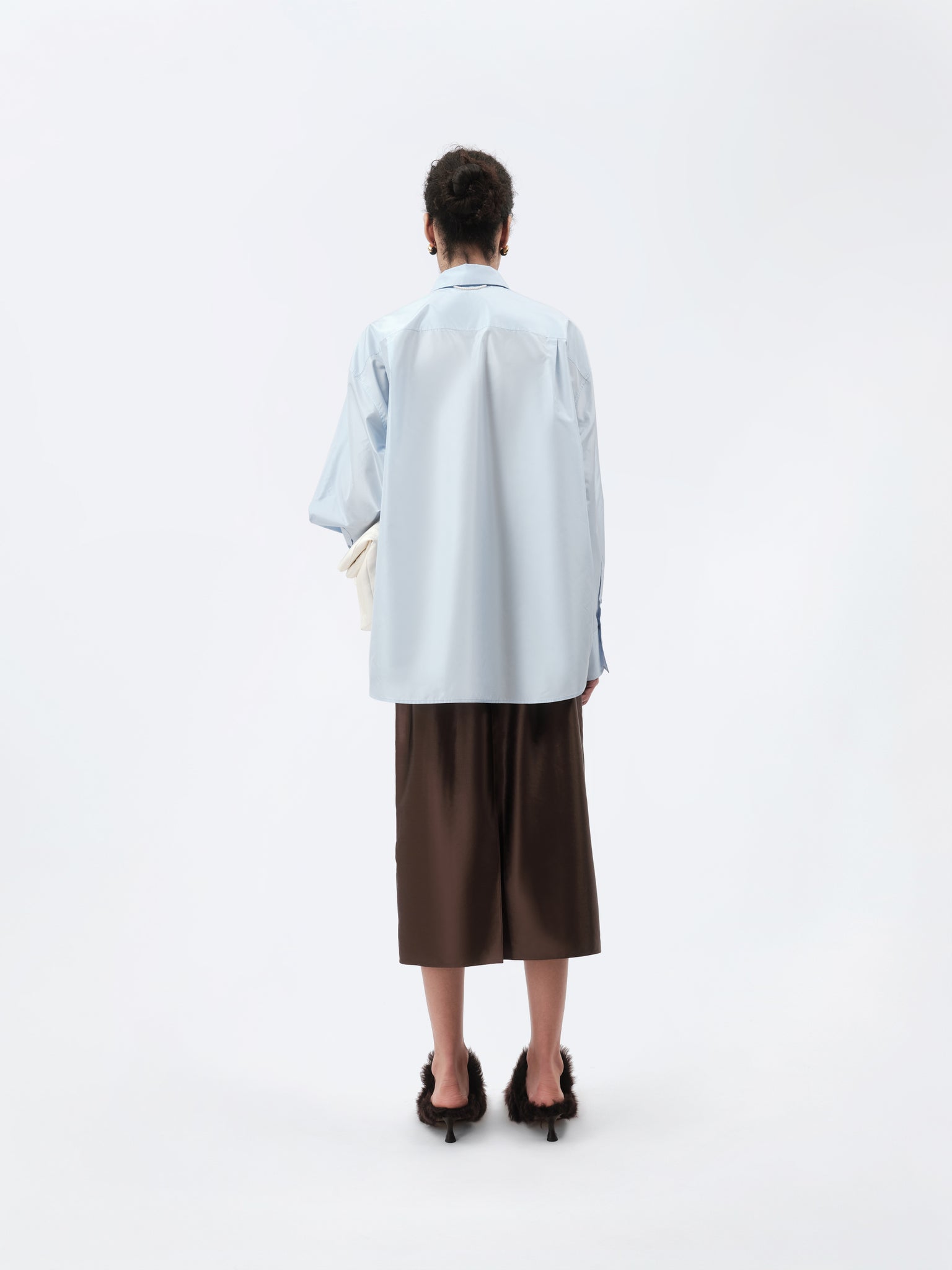 Chemise en popeline de soie