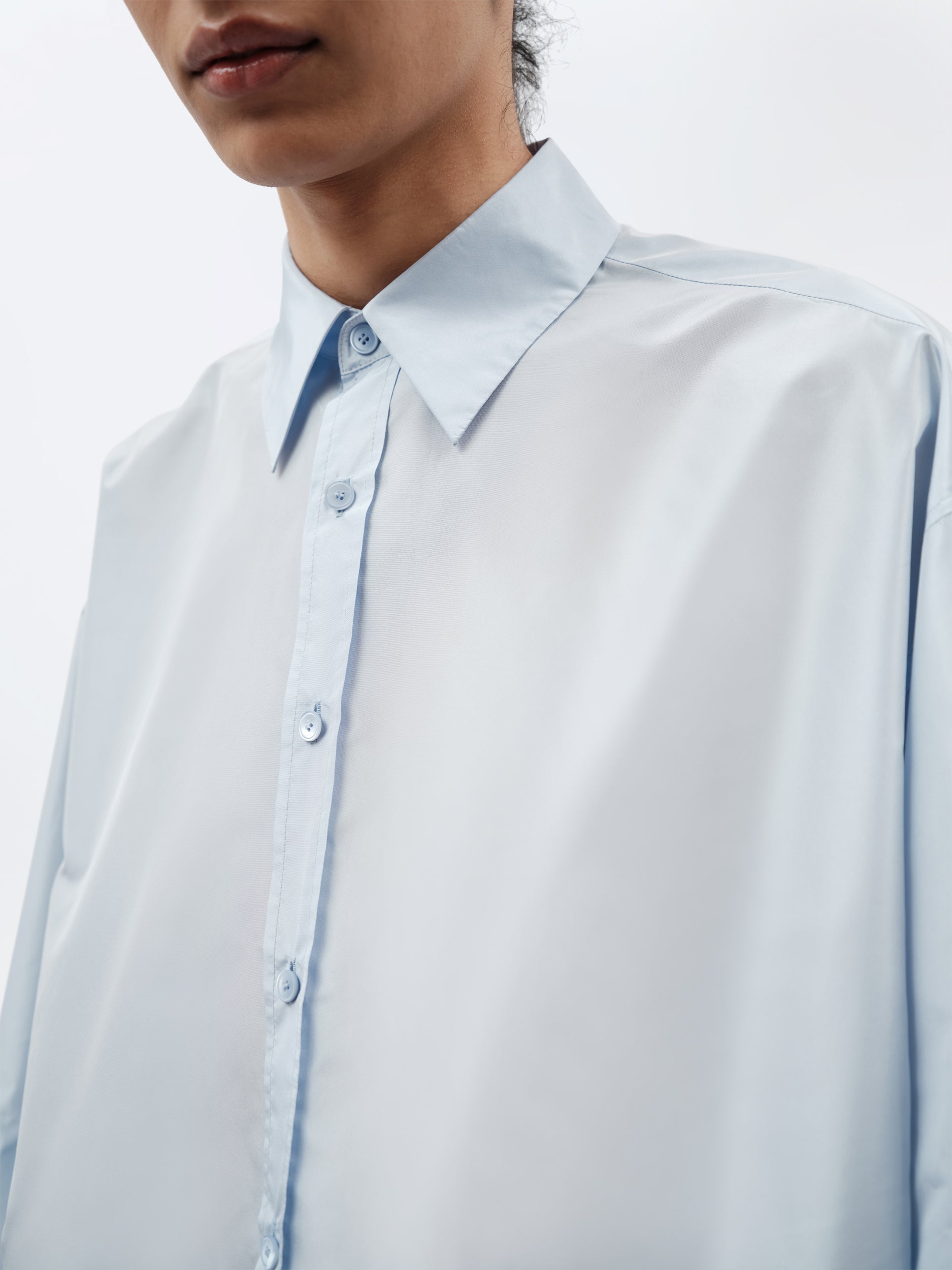 Chemise en popeline de soie