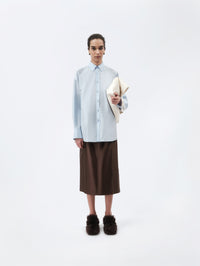 Chemise en popeline de soie