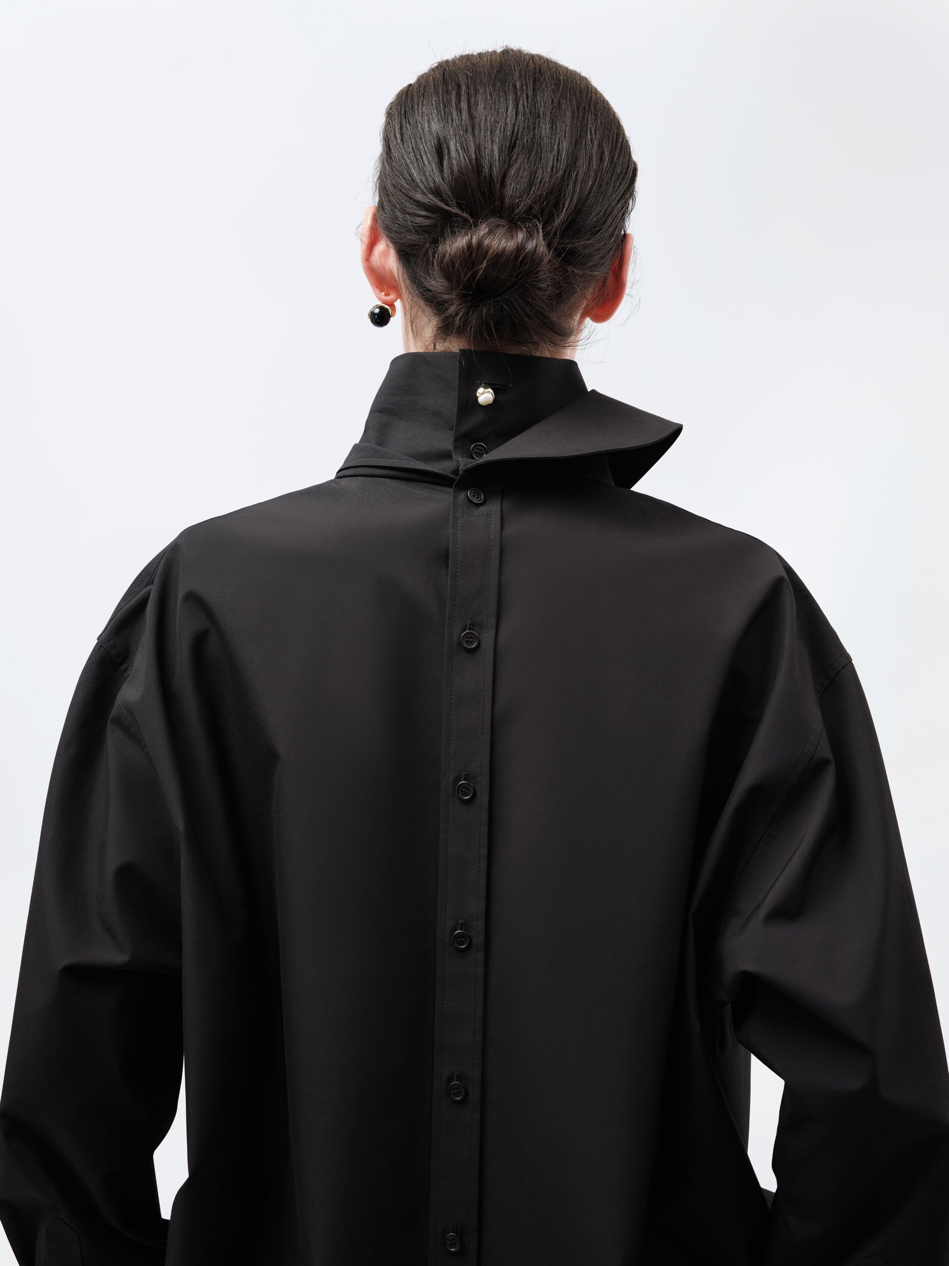 Chemise orchidée en popeline légère