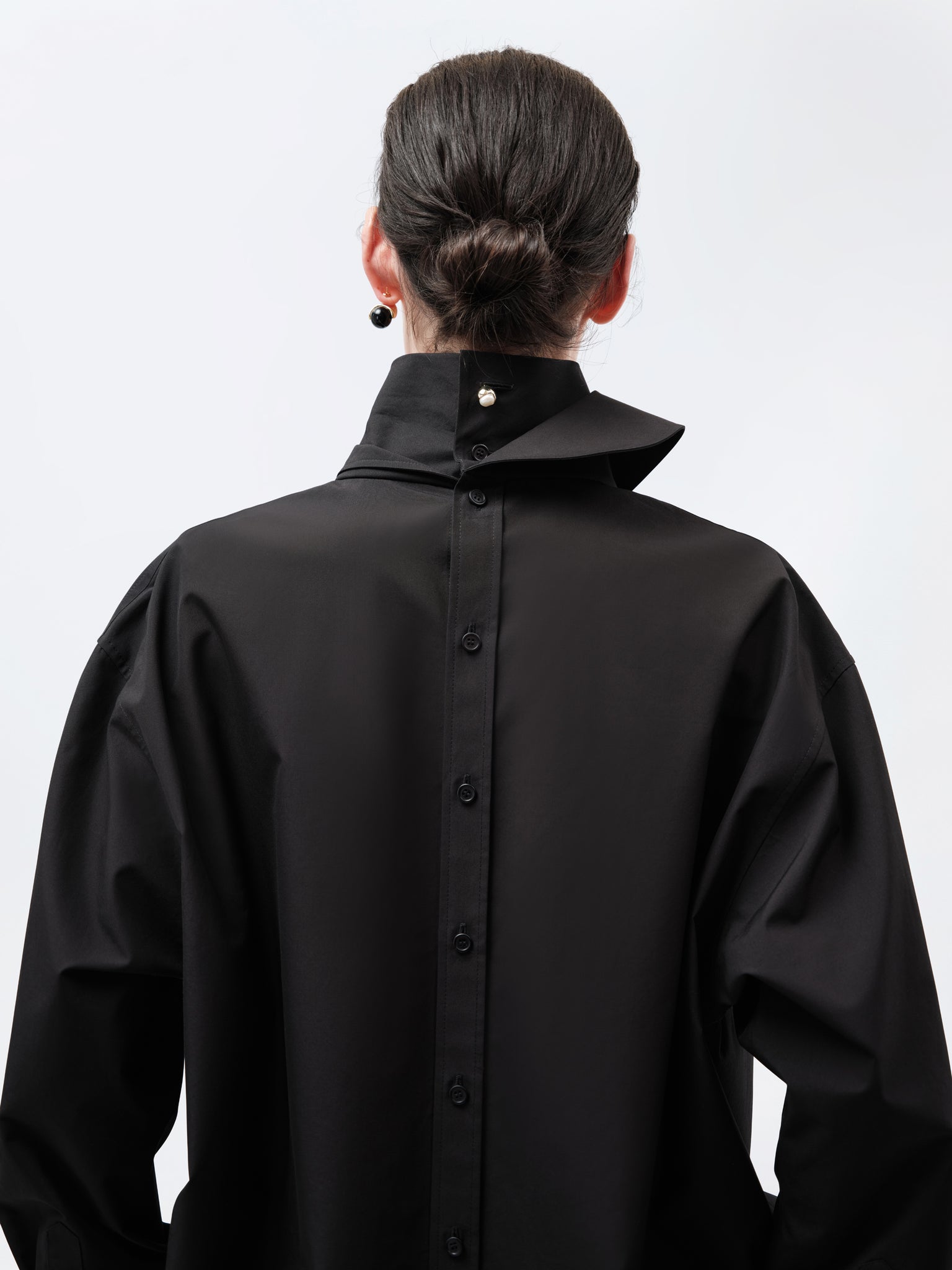 Chemise orchidée en popeline légère