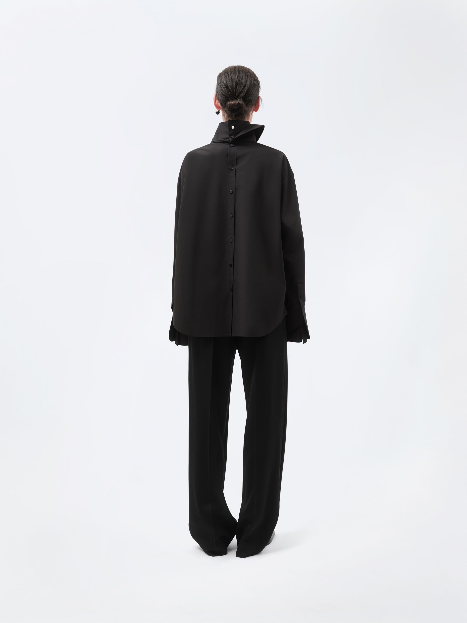 Chemise orchidée en popeline légère