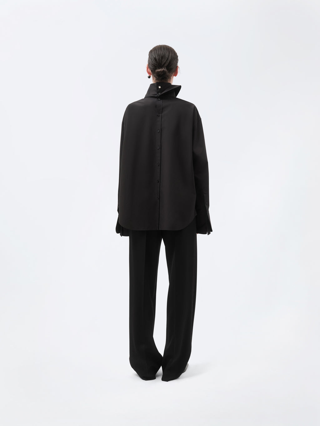 Chemise orchidée en popeline légère