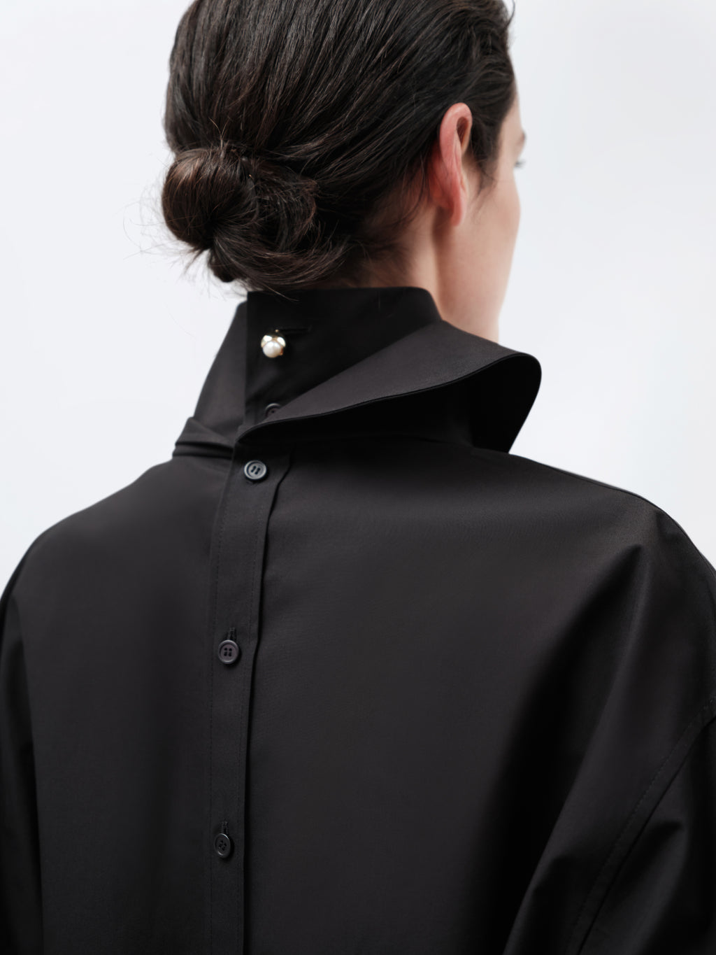 Chemise orchidée en popeline légère