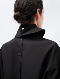 Chemise orchidée en popeline légère