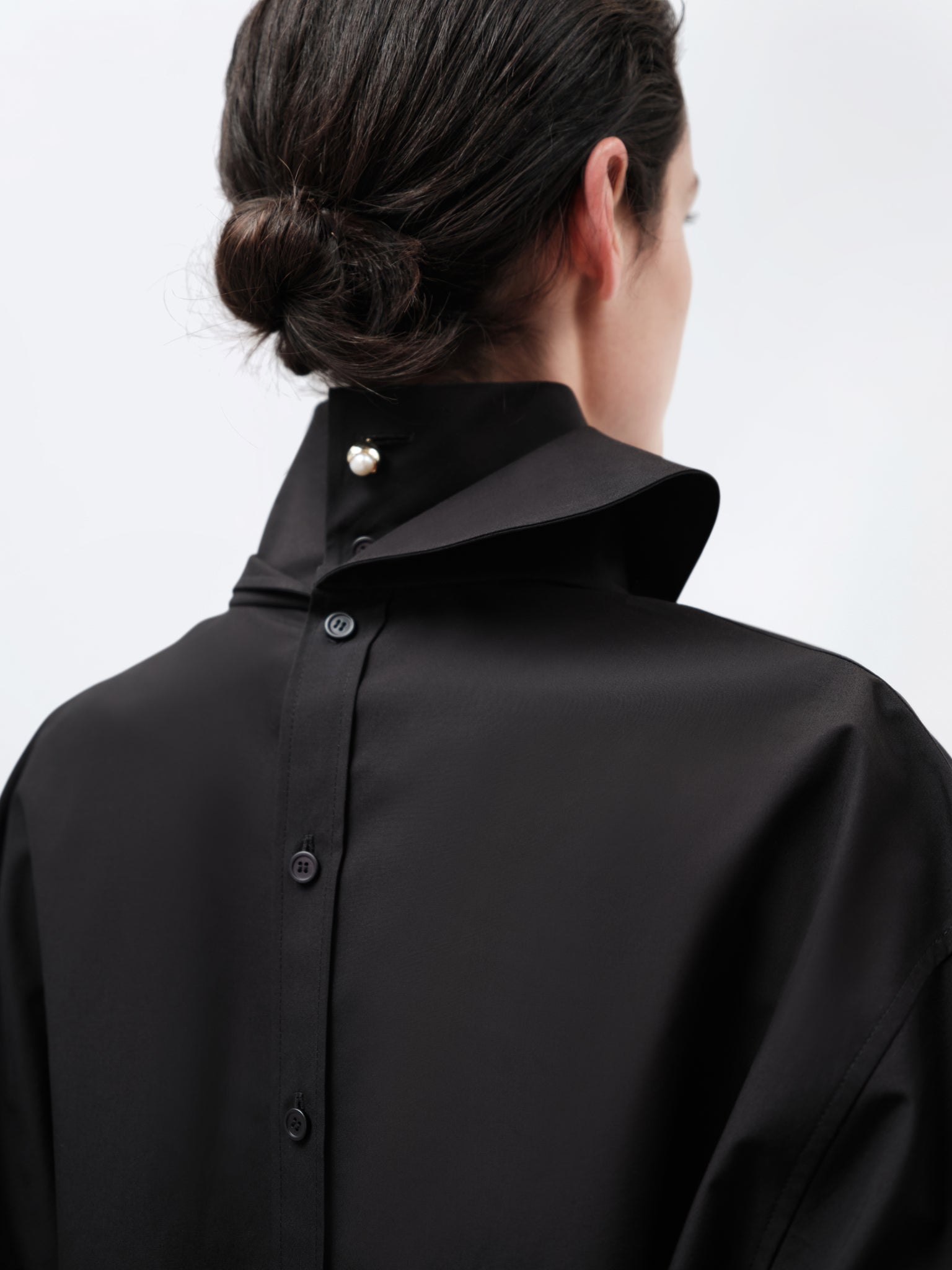 Chemise orchidée en popeline légère