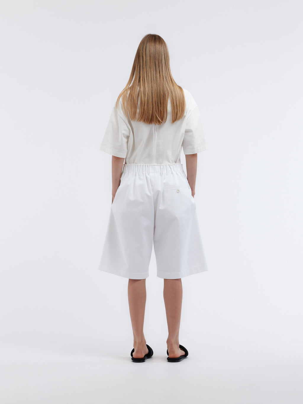 Short oversize en coton militaire