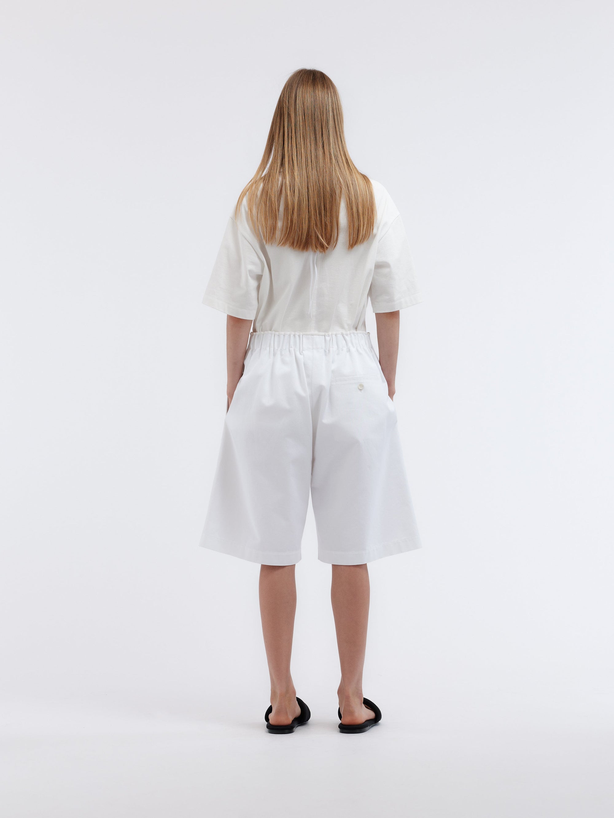 Short oversize en coton militaire