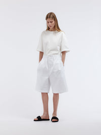 Short oversize en coton militaire