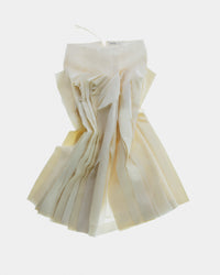 Millefeuille skirt in silk wool toile