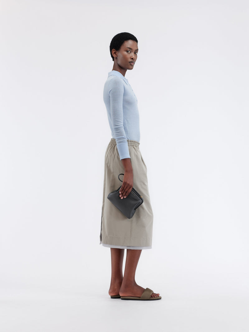 Jupe longue en duchesse