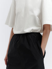 Pull-on skirt in sport taffeta