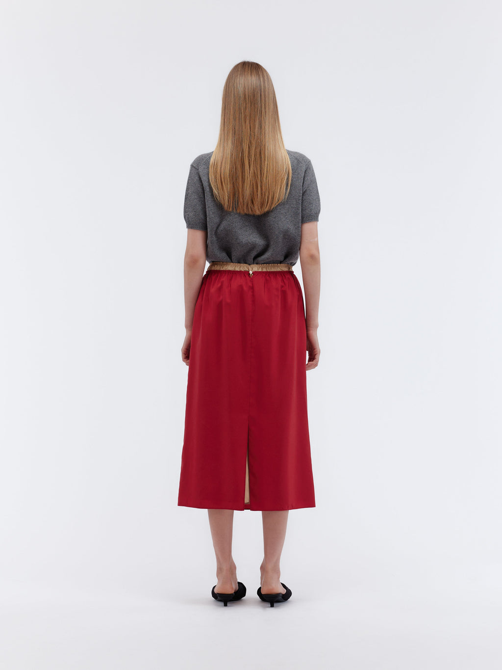 Slip skirt in silk habotai