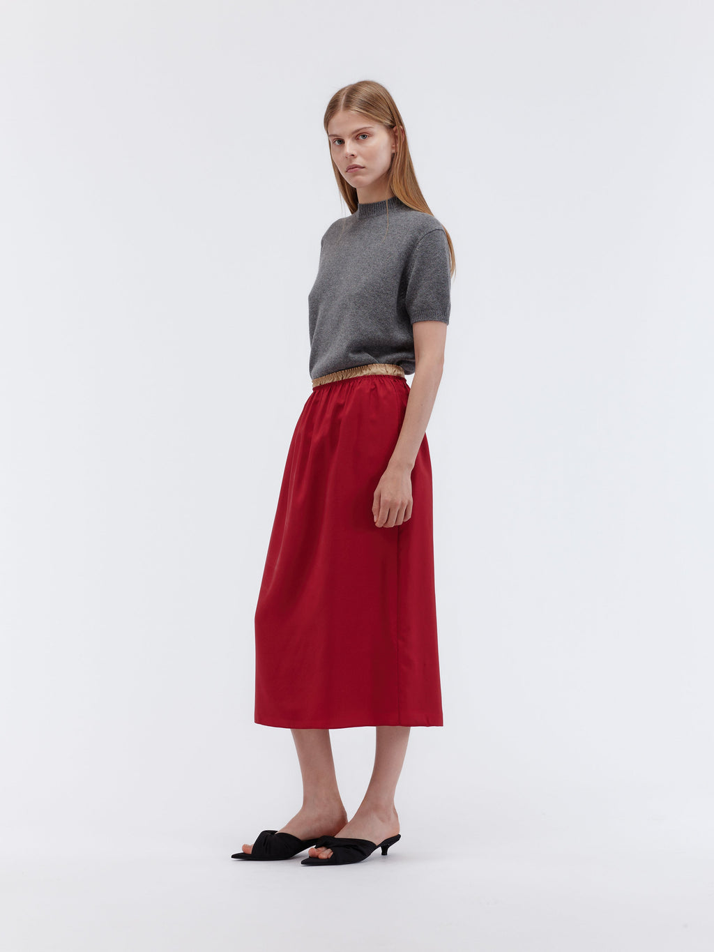 Slip skirt in silk habotai