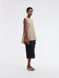 Jupe à enfiler en soie habotai