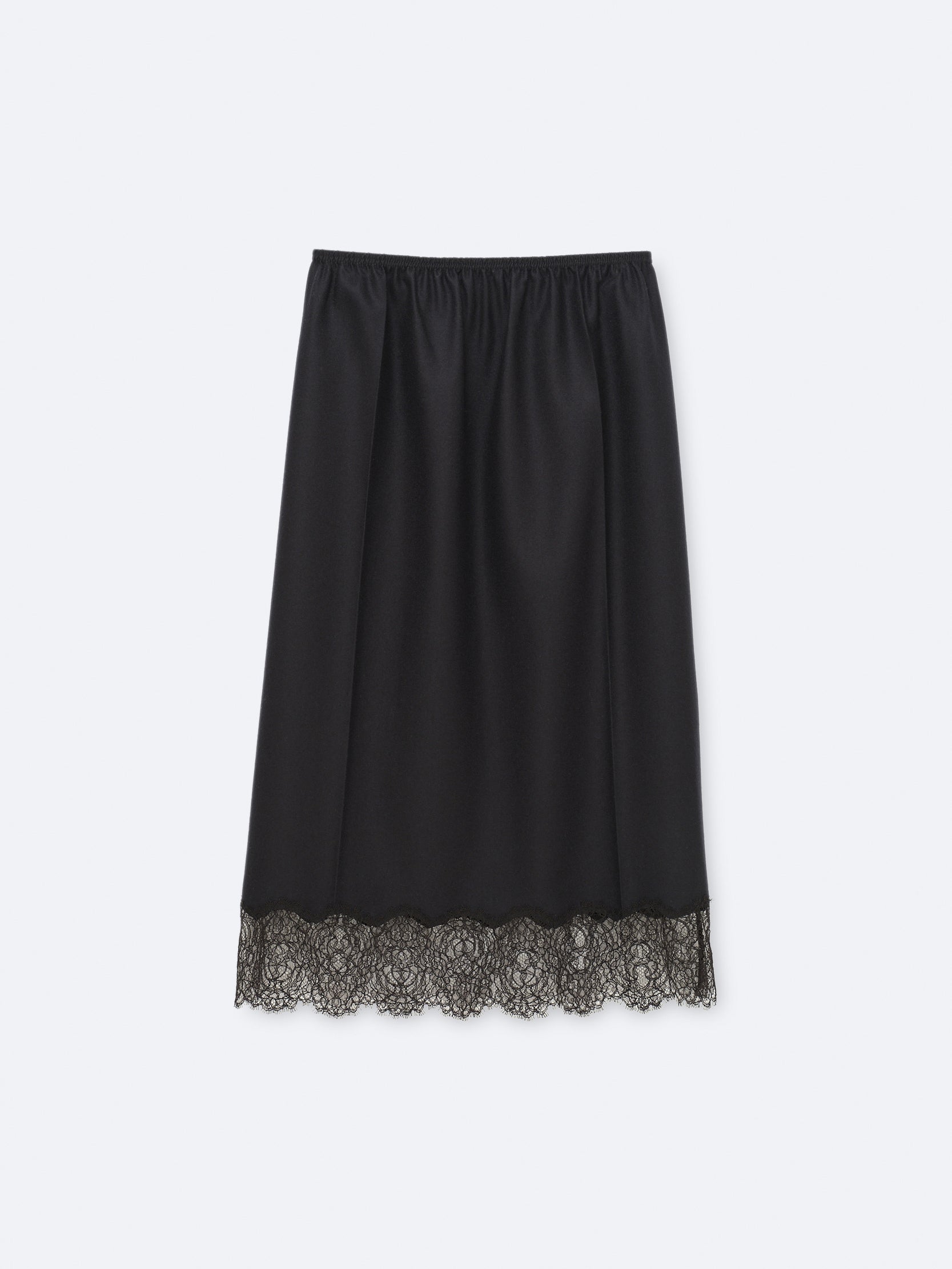 Jupe lingerie à enfiler en flanelle
