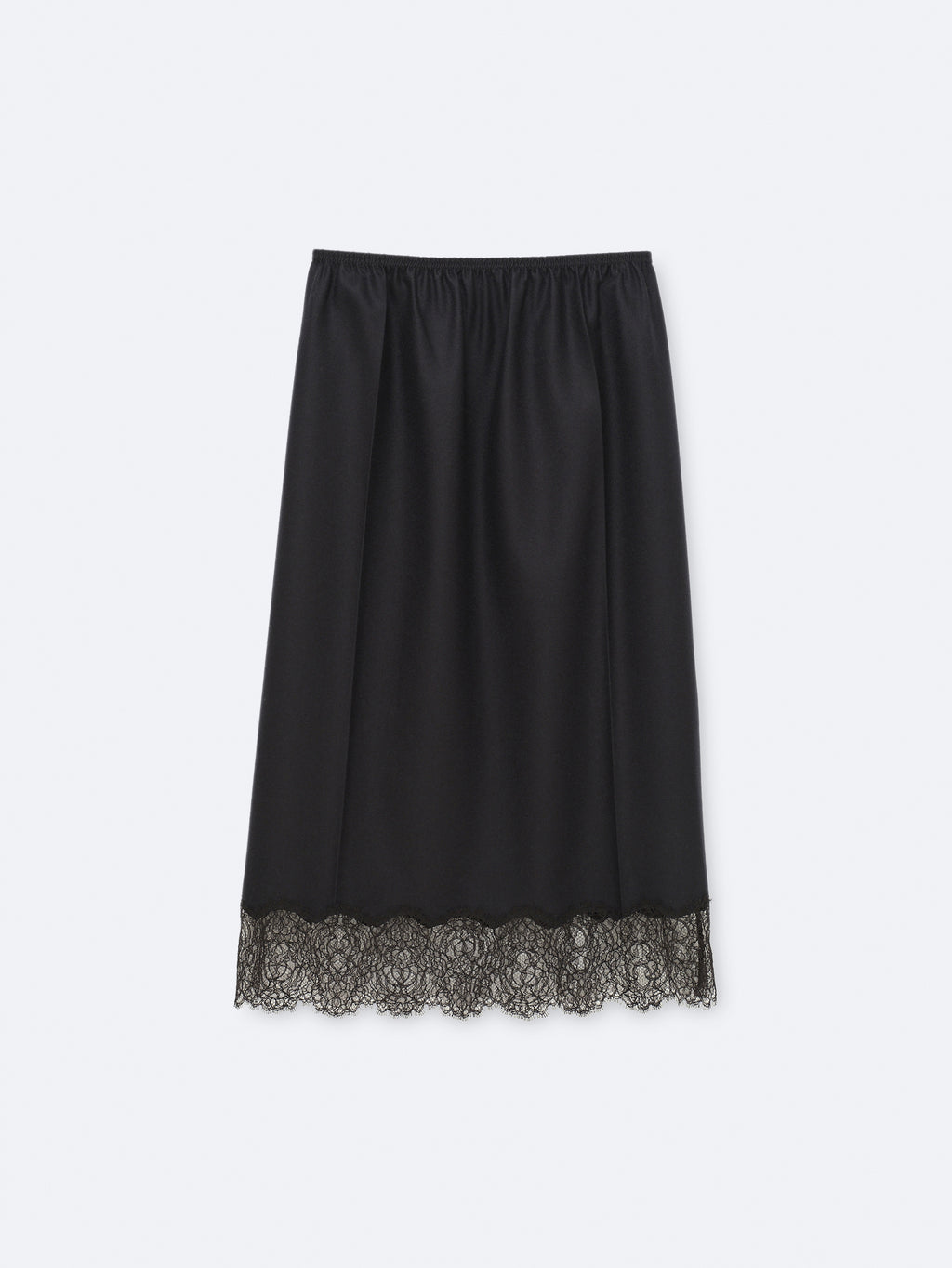 Jupe lingerie à enfiler en flanelle