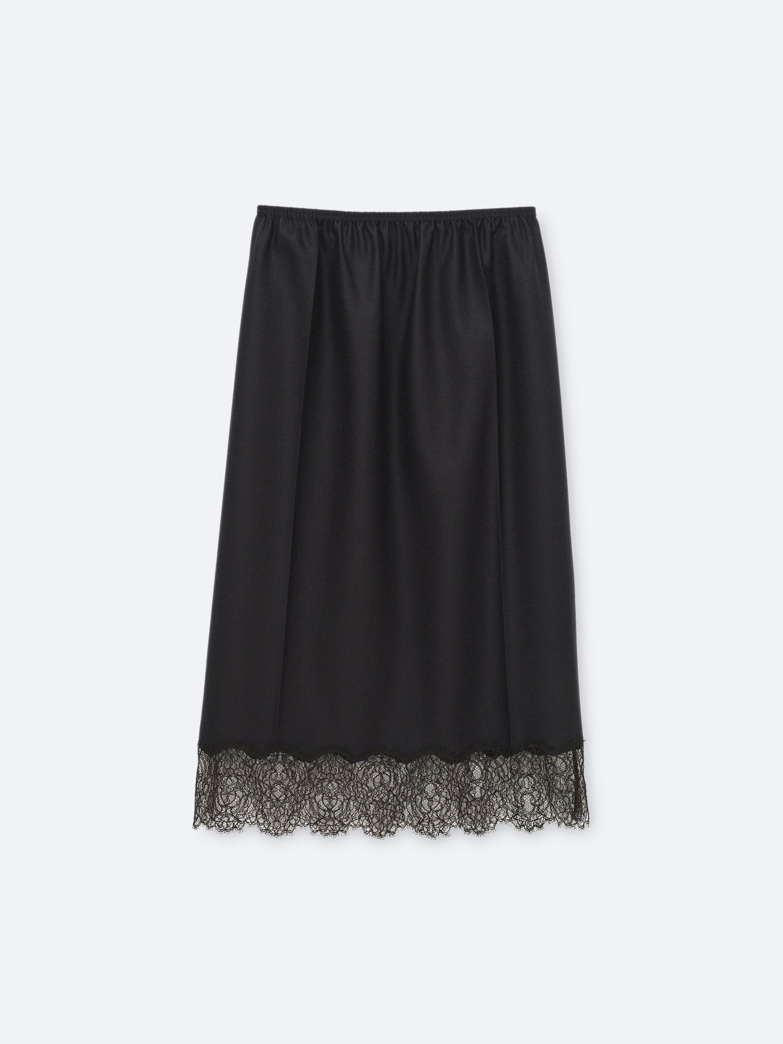 Jupe lingerie à enfiler en flanelle