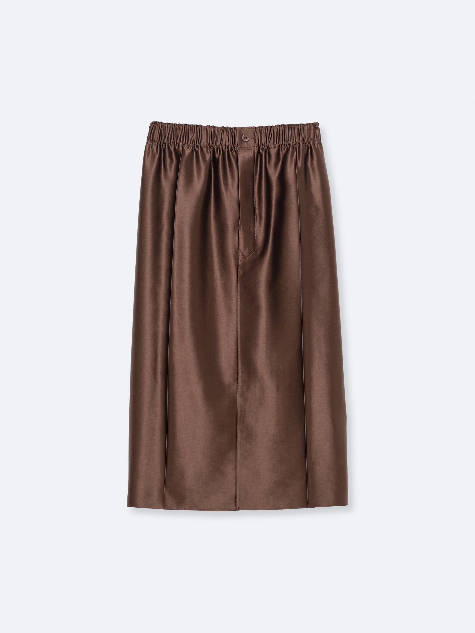 Pull-on skirt in slip satin