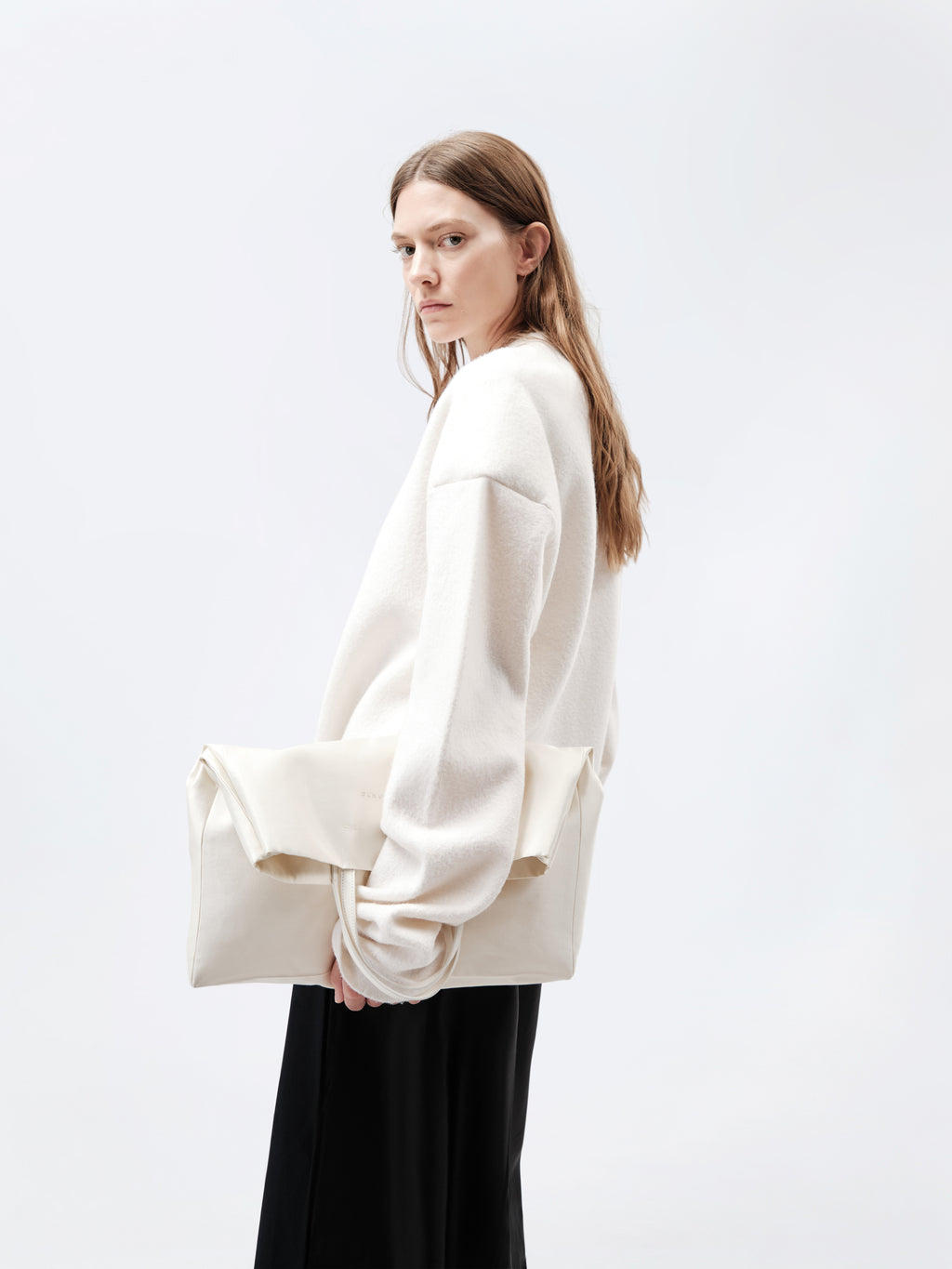 Pull raglan en laine bouillie