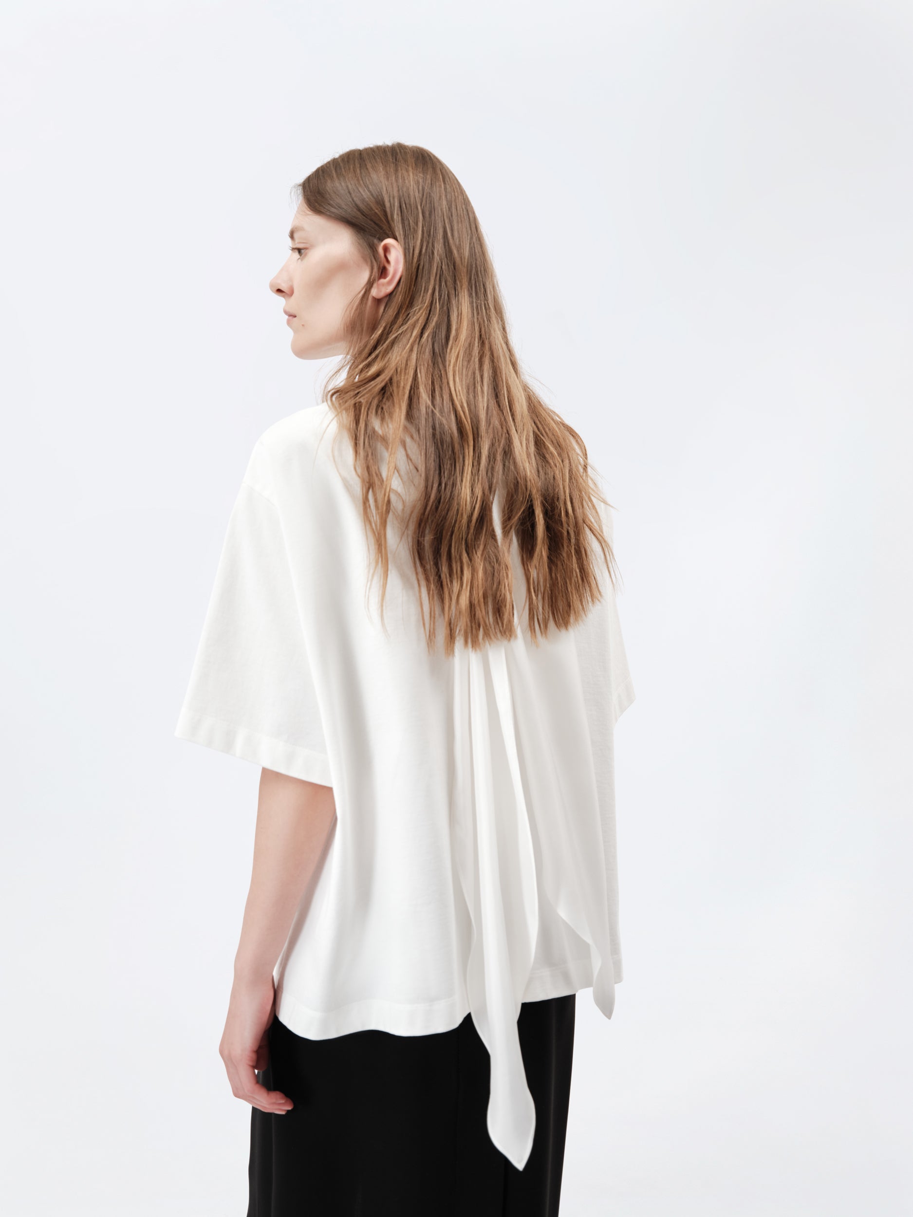 T-shirt foulard en jersey compact