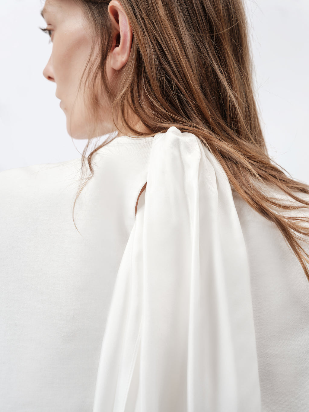 T-shirt foulard en jersey compact