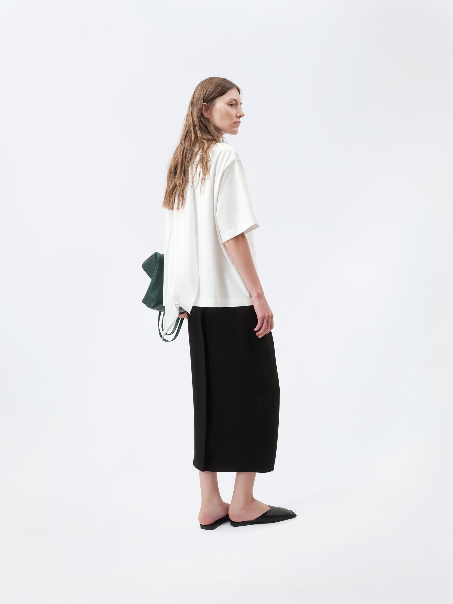 T-shirt foulard en jersey compact