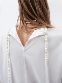 T-shirt collier de perles en jersey classique