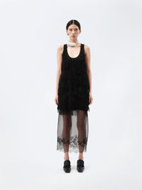 Tank top in tassel fringe