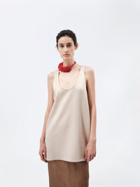Tank top in double satin
