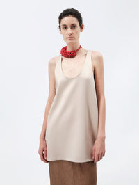 Tank top in double satin